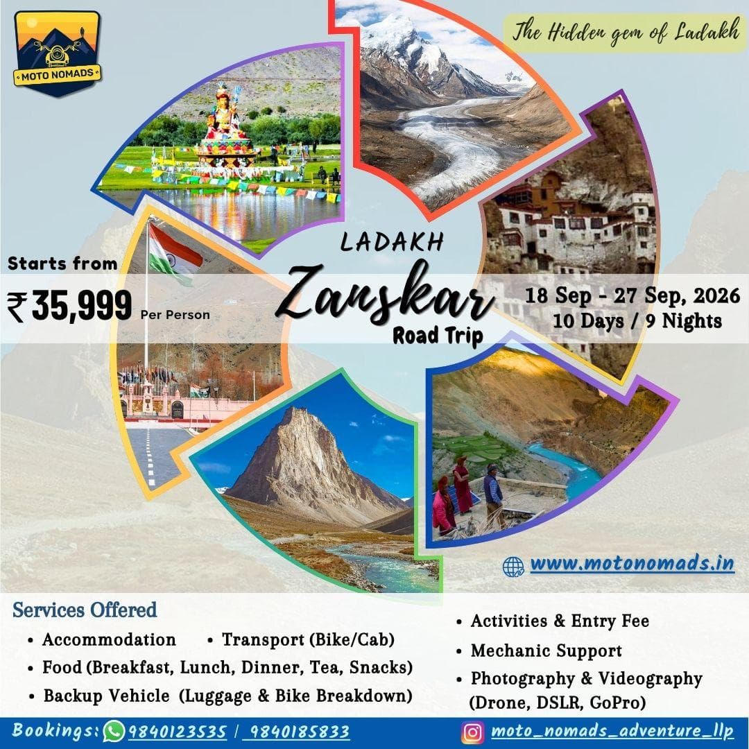 Leh Zanskar Adventure September 2026